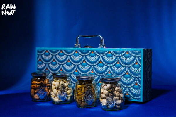 Blue Traditional 4 Jar Box