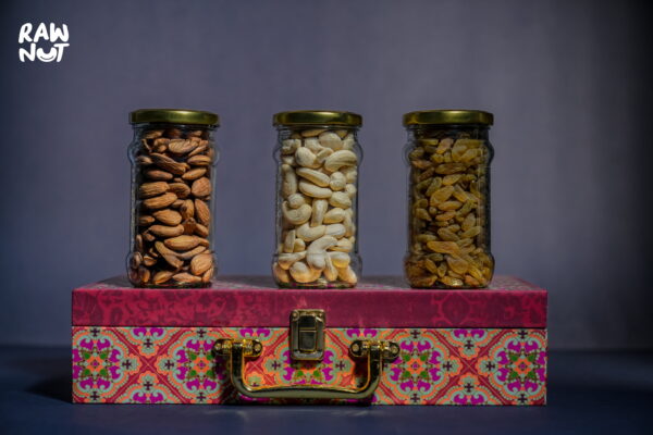 Red Traditional 3 Jar Box